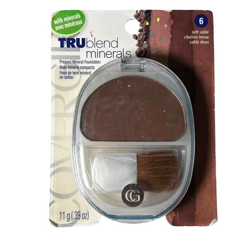 Vintage Covergirl TruBlend Minerals Pressed Foundation Soft Sable 6 NOS Sealed